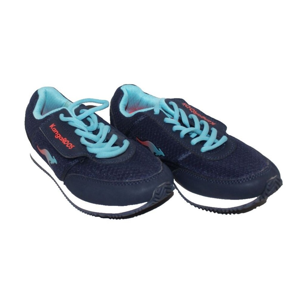 KangaROOS Pocketpass Jogger Running Shoes Blue/Orange Womens Size 6.5